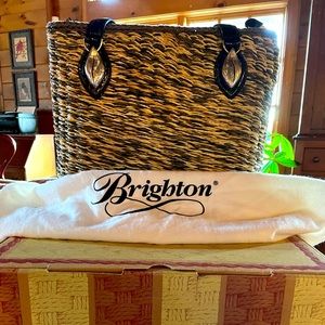 Brighton multi color straw bag
